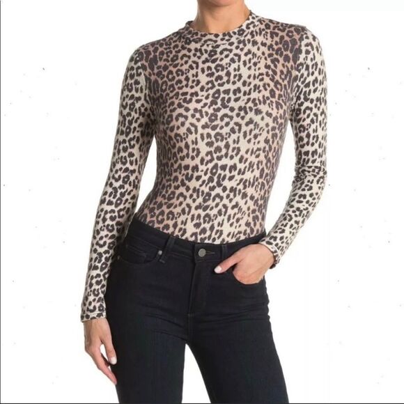 Abound Cheetah Animal Print Long Sleeve Body Suit Sz XS - Picture 10 of 10